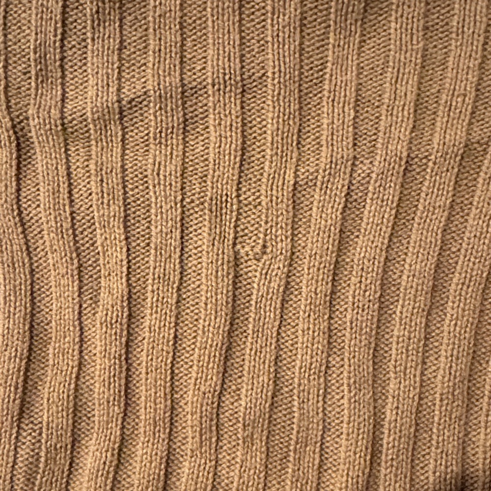 Brown Ribbed Knit Sweater - Picture 7 of 7